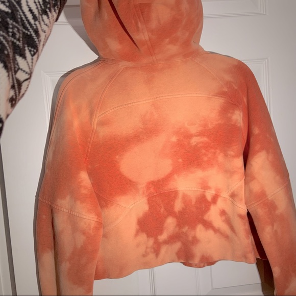 LAST CALL! Lululemon Scuba Oversized Cropped 1/2 Zip - custom dyed 🧡 - Picture 3 of 6